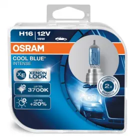 OSRAM COOL BLUE INTENSE H16 PGJ19-3 12V 19W 64219CBI-HCB 2KS
