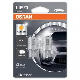 OSRAM W3X16D AMBER W21W 12V 1W STANDARD LED 7705YE-02B 2KS