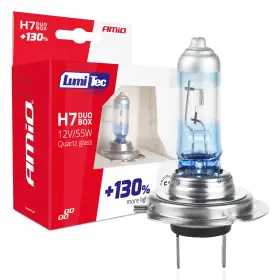 AMIO halogenový DUO blistr (2ks) H7 12V 55W sada LumiTec LIMITED +130%