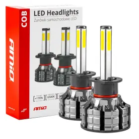 AMIO LED žárovky hlavního svícení H1 COB 4Side