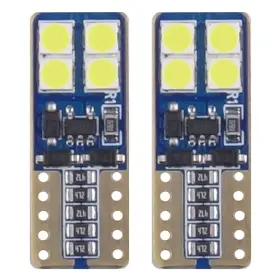 AMIO LED žárovky CANBUS 8SMD 2835 T10e (W5W) White 12V/24V