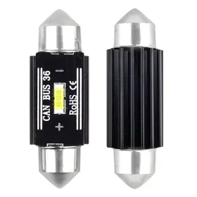 AMIO LED žárovky CANBUS 1860 1SMD UltraBright Festoon C5W C10W C3W 36mm White 12V/24V