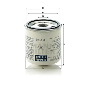 MANN FILTER Separátor oleje LB 712/2