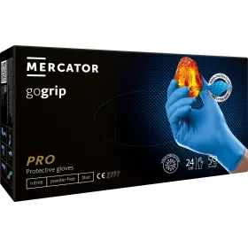MERCATOR GOGRIP Nitrilové Pracovní Rukavice PRO BLUE L 50 ks