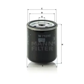 MANN FILTER Olejový filtr W 712/45