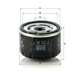 MANN FILTER Olejový filtr W 75/3