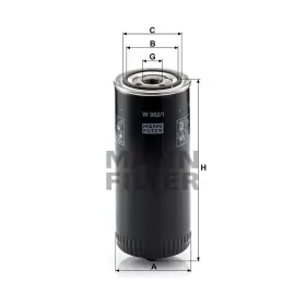 MANN FILTER Filtr hydrauliky W 962/1