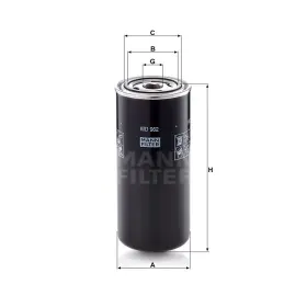 MANN FILTER Filtr hydrauliky WD 962