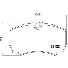 BREMBO Sada brzdových doštiček PA6 023