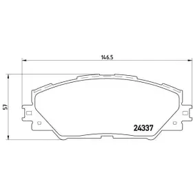 BREMBO Sada brzdových doštiček P83 071X