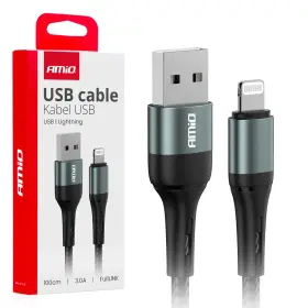 AMiO Kabel USB pro Lightning 3A 100cm FullLINK-03913
