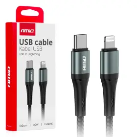 AMiO Kabel 'USB-C na Lightning 20W 100cm FullLINK