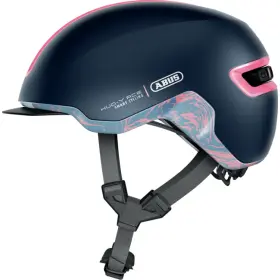 cyklistická helma se světlem HUD-Y midnight blue, ABUS (modrá, vel. L)