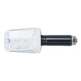 LED směrovka hranatý krátký, OXFORD (čiré sklíčko, černý plášť, pár)