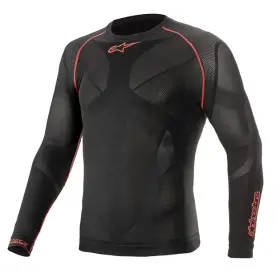 termoprádlo s dlouhým rukávem RIDE TECH SUMMER, ALPINESTARS (černá/červená, vel. M/L)
