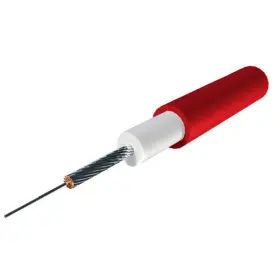 zapalovací kabel 7 mm silikonový s měděným drátem, TESLA (1 m, červený)