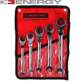 ENERGY - Vidlicovo-očkový račňový kľúč s kĺbom 5ks