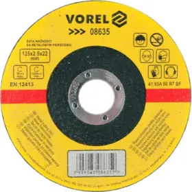 Vorel - Kotúč rezný na kov Ø125x22x2.5mm