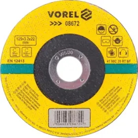 Vorel - Rezný kotúč na kov Ø125x 22 x 3.2 mm