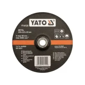 YATO - Brúsny kotúč vypuklý na kov 125 x 22 x 6mm