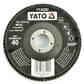 YATO - Kotúč lamelový korundový brúsny 125 x 22.2mm P40