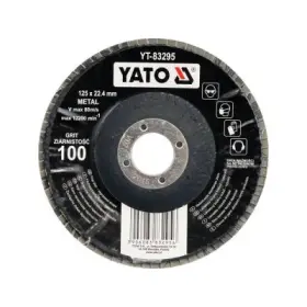 YATO - Kotúč lamelový korundový brúsny 125 x 22.2mm P100