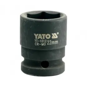 Yato - Nadstavec rázový šesťhranný krátky 1/2", 22mm