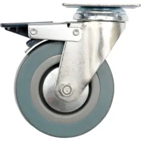 Vorel - Koliesko otočné, gumové s brzdou 20kg 50/16/72mm