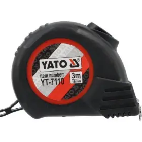 Yato - Meter zvinovací s autostopom 16mm x 3m