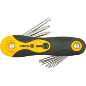 Vorel - Súprava kľúčov TORX 8ks CrV