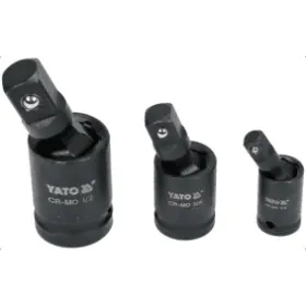 Yato - Klbový nastrčný adaptér 1/2", 3/8", 1/4", 3ks