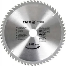Yato - Vidiový pílový kotúč na drevo 250x30mm 60 zubov