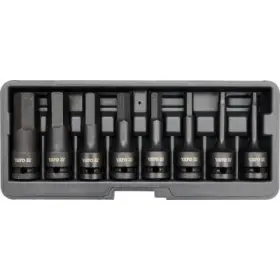 Yato - Sada rázových nadstavcov H6-H19 IMBUS 1/2" 8ks