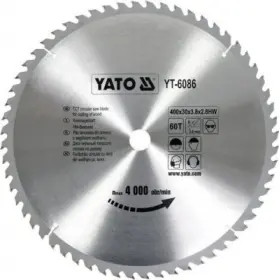 Yato - Vidiový pílový kotúč na drevo 400x30mm 60 zubov