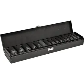 Yato - nadstavce rázové šesťhranné hlboké 1/2" 15ks