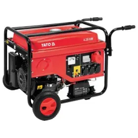 Yato - Elektrocentrála benzínový generátor, tri fázy 400V, 5.5kW