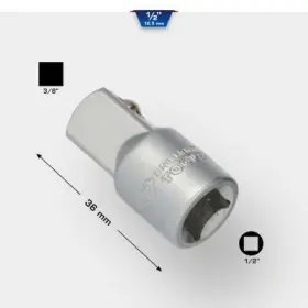 Brilliant - Redukčný adaptér 1/2" na 3/8"