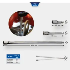 Ks Tools - Predĺženie otočné 1/4" 250mm