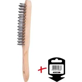 Ks Tools - Drôtená kefa trojradiová 290mm