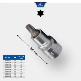 Brilliant - Nástavec vnútorný TORX L55mm, 1/2", T30
