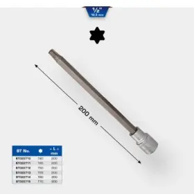 Brilliant - Nadstavec vnútorný TORX L=200 T45 1/2"