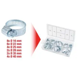 Ks Tools - Hadicové spony mix Ø16–40mm, 26ks