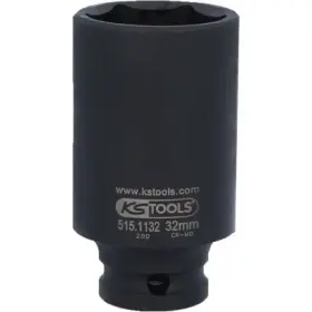 Ks Tools - šesťhranný silový nastrčný orech, dlhý 1/2" 32mm