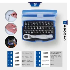 Ks Tools - Sada skrutkových bitov 32ks