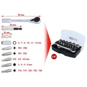 Ks Tools - Gola sada 1/4", 24ks