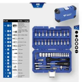 Ks Tools - Gola sada 1/4" 46ks