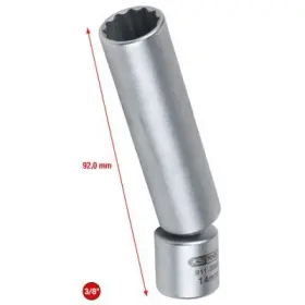 Ks Tools - Kľúč na sviečky 3/8", 14mm