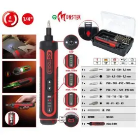 Ks Tools - Akumulátorový skrutkovač 1/4", 27ks