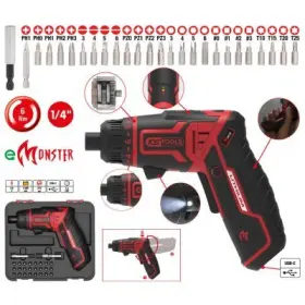 Ks Tools - Akumulátorový skrutkovač eMONSTER 1/4", 27ks