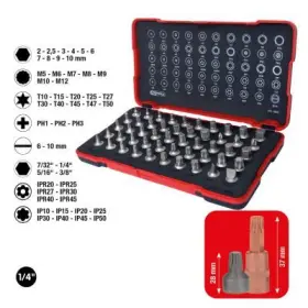 Ks Tools - Sada bitov extra krátke 1/4" 50ks